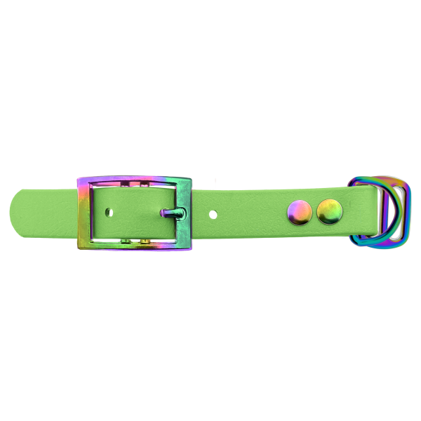 Biothane adapter 19MM Appel Groen/Neo-Chrome Biothane adapter 19MM Appel Groen/Neo-Chrome