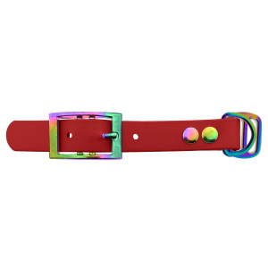 Biothane adapter 19MM Rood/Neo-Chrome Biothane adapter 19MM Rood/Neo-Chrome