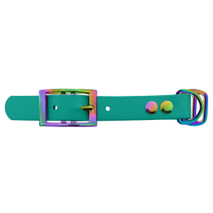 Biothane adapter 19MM Teal/Neo-Chrome Biothane adapter 19MM Teal/Neo-Chrome