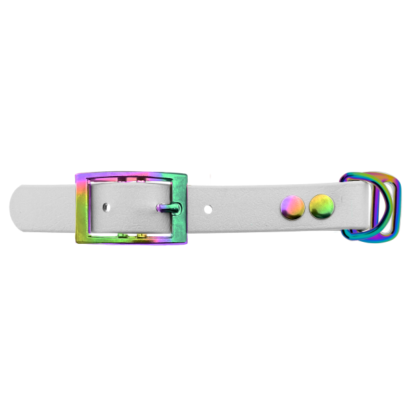 Biothane adapter 19MM Wit/Neo-Chrome Biothane adapter 19MM Wit/Neo-Chrome