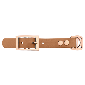 Biothane adattatore 19MM Marrone chiaro/Rose Oro Biothane adattatore 19MM Marrone chiaro/Rose Oro