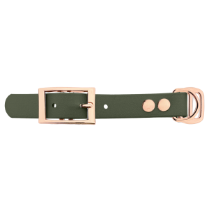 Biothane adapter 19MM Military Olive/Oro rosa