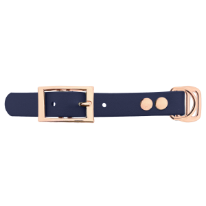 Biothane adattatore 19MM Navy Blu/Rose Oro Biothane adattatore 19MM Navy Blu/Rose Oro