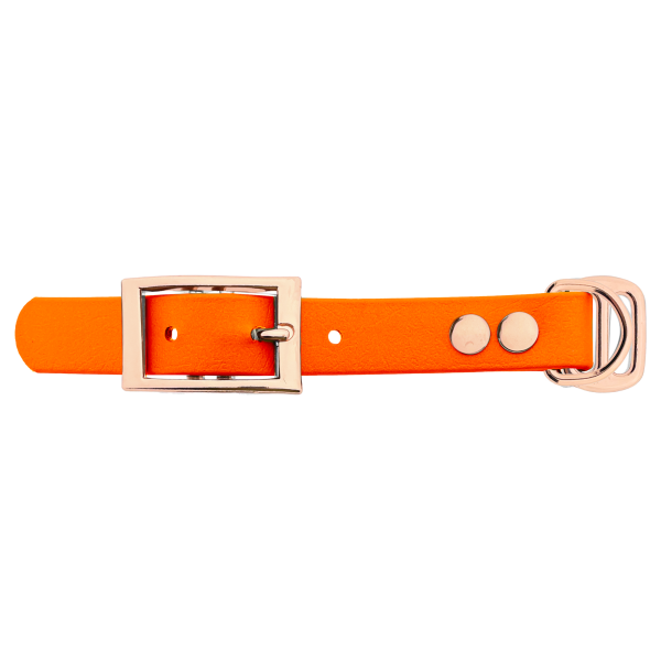 Biothane adattatore 19MM Arancione/Rose Oro Biothane adattatore 19MM Arancione/Rose Oro