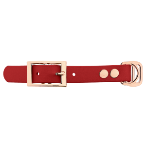Biothane adattatore 19MM Rosso/Rose Oro Biothane adattatore 19MM Rosso/Rose Oro