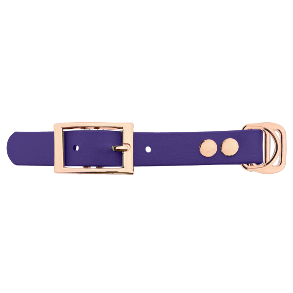 Biothane adapter 19MM Violet/Oro rosa