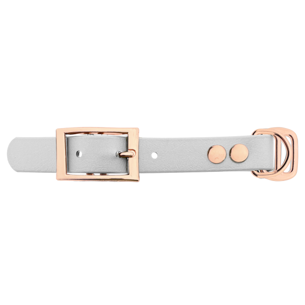 Biothane adapter 19MM Wit/Oro rosa Biothane adapter 19MM Wit/Oro rosa
