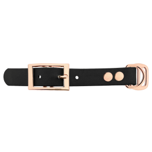 Biothane adapter 19MM Zwart/Oro rosa Biothane adapter 19MM Zwart/Oro rosa