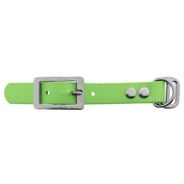 Biothane adapter 19MM Appel Groen/RVS
