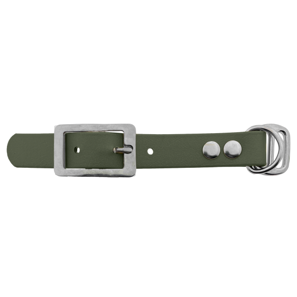 Biothane adapter 19MM Military Olive/RVS