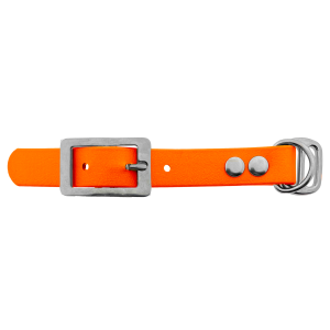 Biothane adapter 19MM Oranje/RVS Biothane adapter 19MM Oranje/RVS