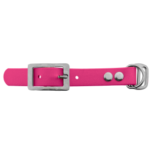 Biothane adapter 19MM Passion Roze/RVS Biothane adapter 19MM Passion Roze/RVS