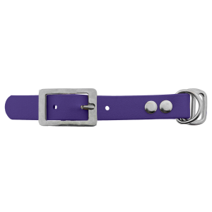 Biothane adapter 19MM Violet/RVS Biothane adapter 19MM Violet/RVS