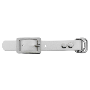 Biothane adapter 19MM Wit/RVS Biothane adapter 19MM Wit/RVS