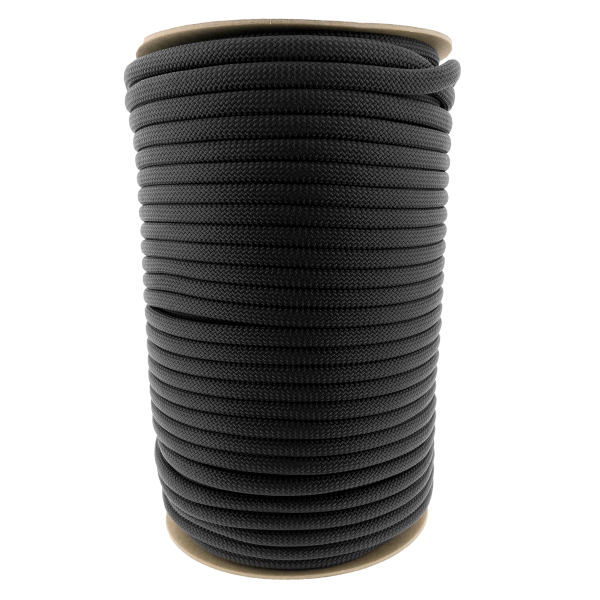 10MM Nylon Hondenlijn Zwart Premium