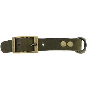 Vetleder adapter 19MM Military olive/Bronzo antico Vetleder adapter 19MM Military olive/Bronzo antico