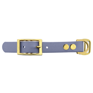 Biothane adapter 19MM Grijs/ottone