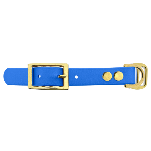 Biothane adattatore 19MM Blu chiaro/Ottone
