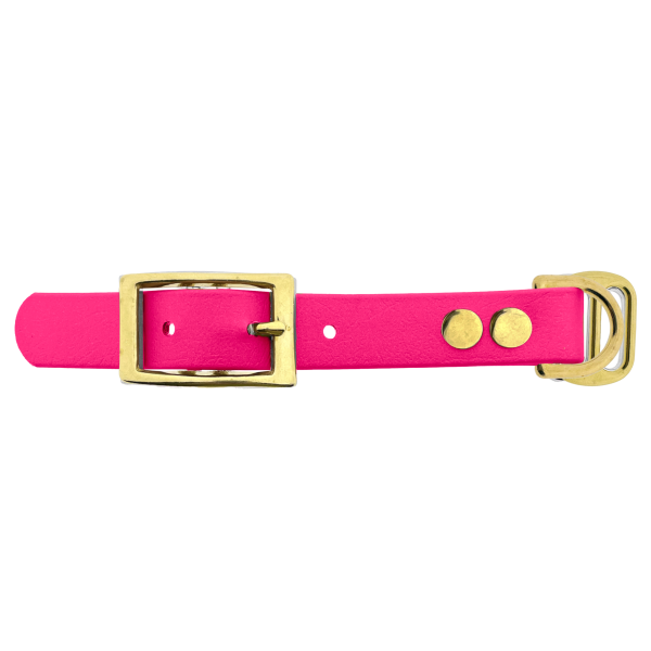 Biothane adattatore 19MM Neon Rosa/Ottone