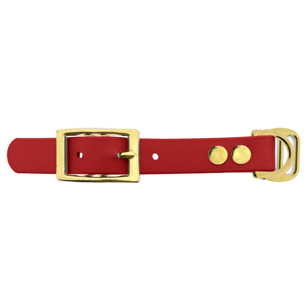 Biothane adapter 19MM Rood/ottone Biothane adapter 19MM Rood/ottone