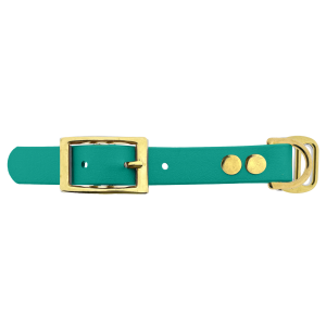 Biothane adapter 19MM Teal/ottone