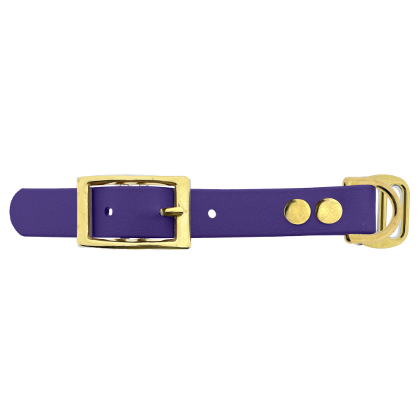 Biothane adapter 19MM Violet/ottone Biothane adapter 19MM Violet/ottone