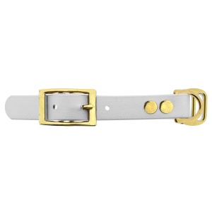 Biothane adapter 19MM Wit/ottone
