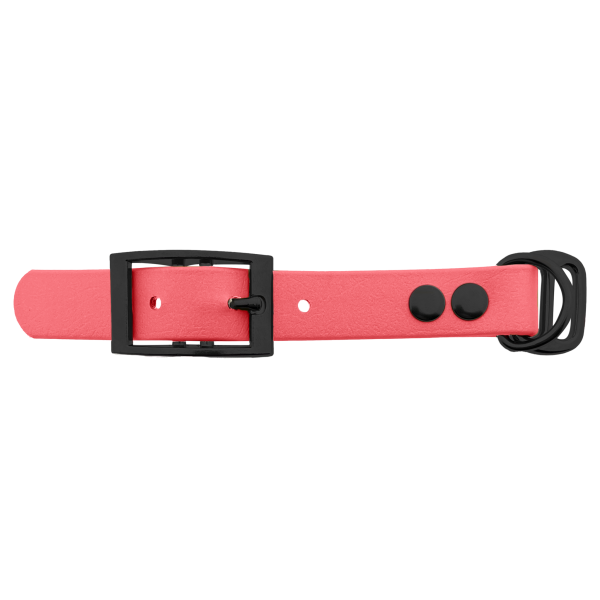 Biothane adattatore 19MM Coral/Nero Biothane adattatore 19MM Coral/Nero