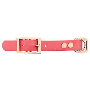 Biothane adattatore 19MM Coral/Rose Oro Biothane adattatore 19MM Coral/Rose Oro