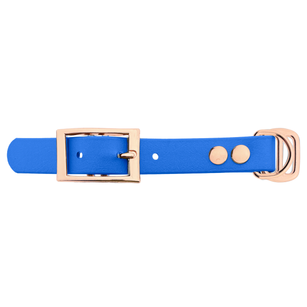 Biothane adattatore 19MM Blu chiaro/Rose Oro Biothane adattatore 19MM Blu chiaro/Rose Oro