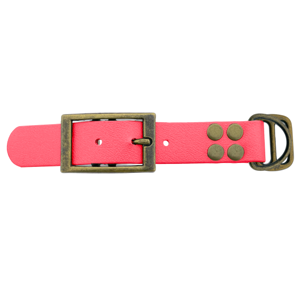 Biothane adattatore 25MM Coral/Antiquariato Bronzo Biothane adattatore 25MM Coral/Antiquariato Bronzo