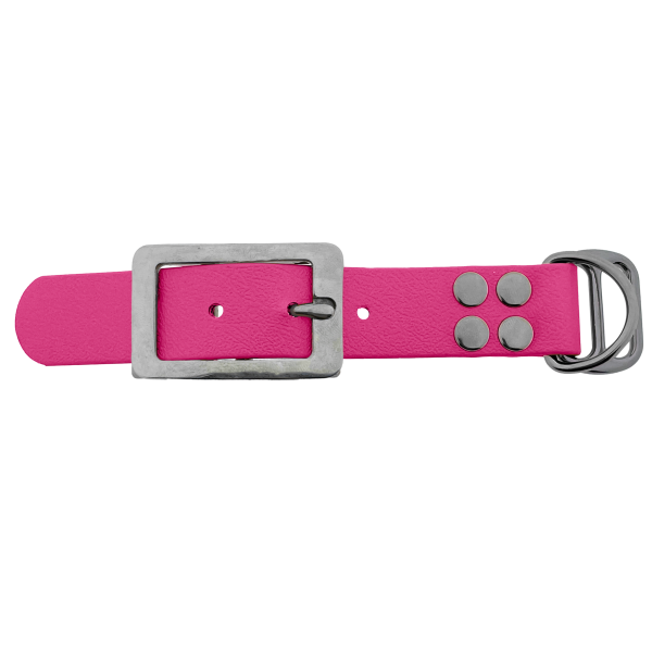 Biothane adapter 25mm Passion Roze/RVS