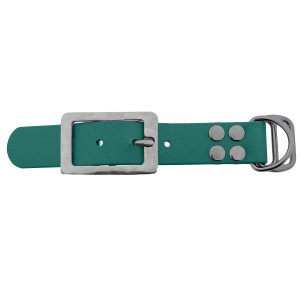 Biothane adapter 25mm Teal/RVS