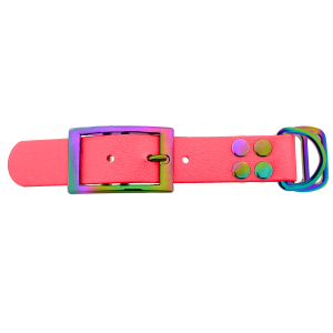 Biothane adapter 25mm Coral/Neo-Chrome