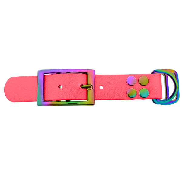 Biothane adapter 25mm Coral/Neo-Chrome