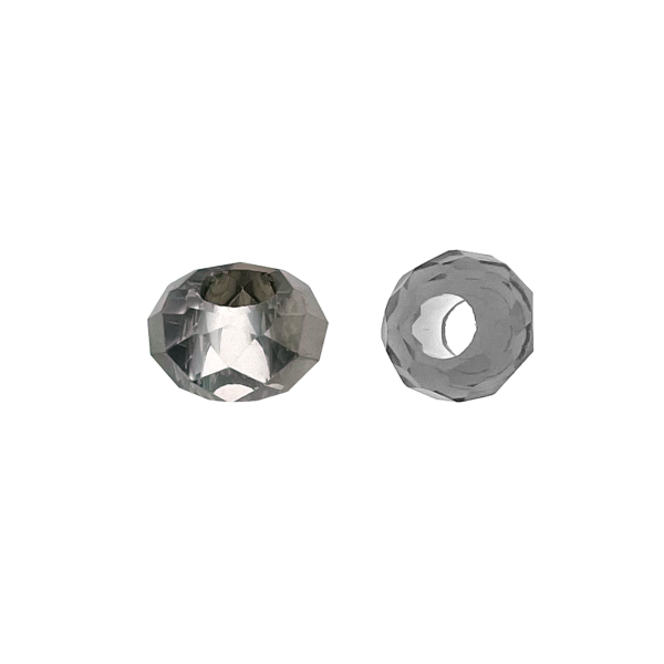 Paracord kraal 14X8MM spacer Glas Grijs Paracord kraal 14X8MM spacer Glas Grijs