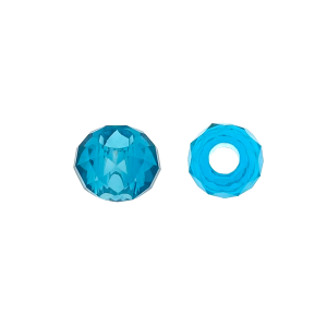 Paracord kraal 14X8MM spacer Glas Blauw Paracord kraal 14X8MM spacer Glas Blauw