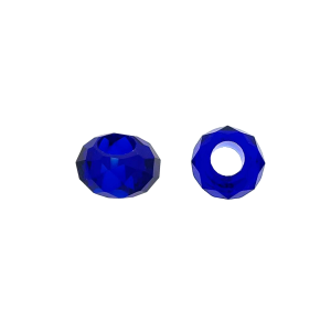 Paracord kraal 14X8MM spacer Glas Donkerblauw Paracord kraal 14X8MM spacer Glas Donkerblauw