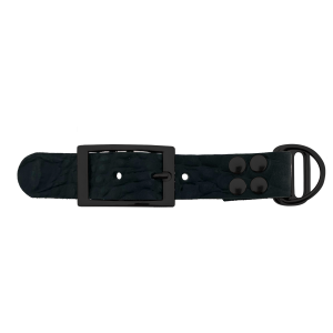 pelle di bufalo adattatore 25MM motivo croco Nero/Nero pelle di bufalo adattatore 25MM motivo croco Nero/Nero