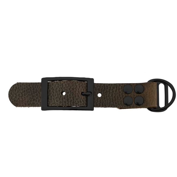 pelle di bufalo adattatore 25MM motivo Marrone/Nero