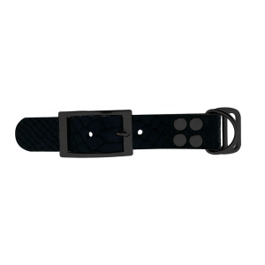 pelle di bufalo adattatore 25MM motivo serpente Nero/Nero pelle di bufalo adattatore 25MM motivo serpente Nero/Nero