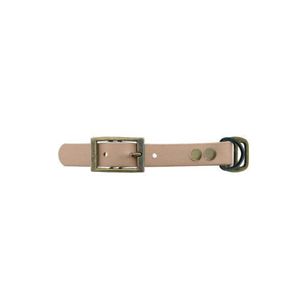 Biothane adattatore 19MM Powder Tan/Antiquariato Bronzo Biothane adattatore 19MM Powder Tan/Antiquariato Bronzo