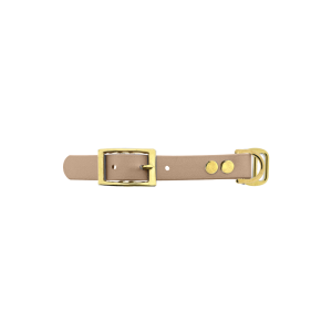 Biothane adapter 19MM Powder Tan/ottone