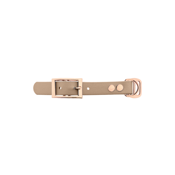 Biothane adapter 19MM Powder Tan/Oro rosa Biothane adapter 19MM Powder Tan/Oro rosa