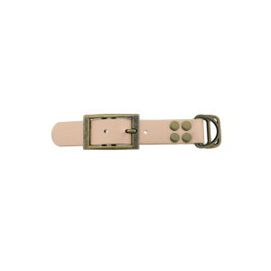 Biothane adapter 25MM Powder Tan/Bronzo antico Biothane adapter 25MM Powder Tan/Bronzo antico