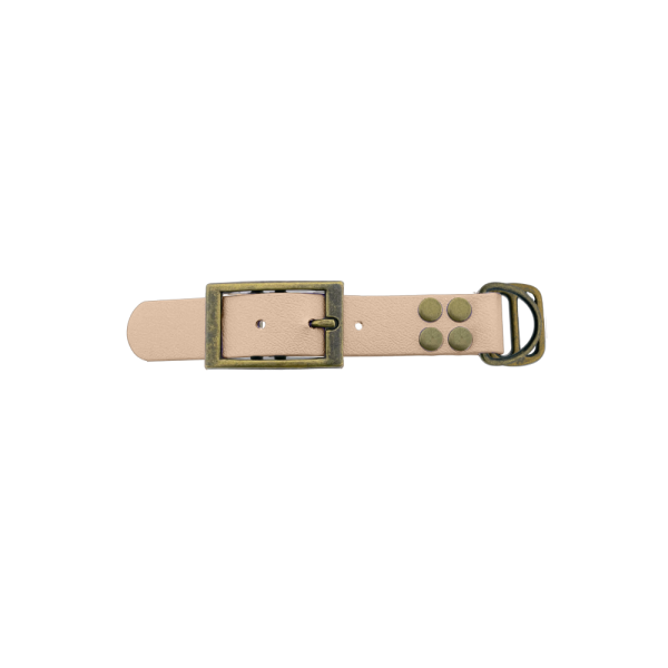 Biothane adattatore 25MM Powder Tan/Antiquariato Bronzo