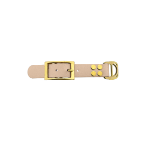 Biothane adapter 25MM Powder Tan/ottone Biothane adapter 25MM Powder Tan/ottone