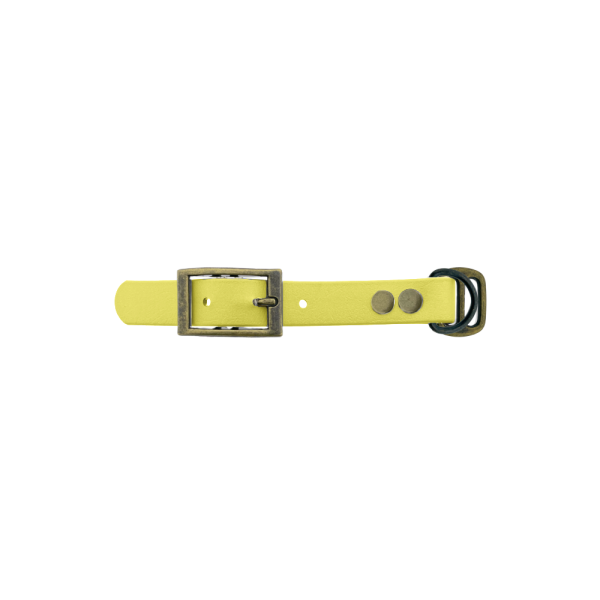 Biothane adapter 19MM Pastel Geel/Bronzo antico