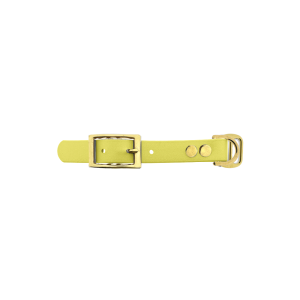 Biothane adapter 19MM Pastel Geel/ottone