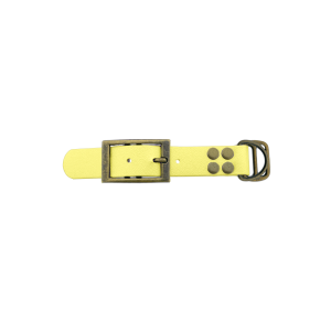 Biothane adapter 25MM Pastel Geel/Bronzo antico